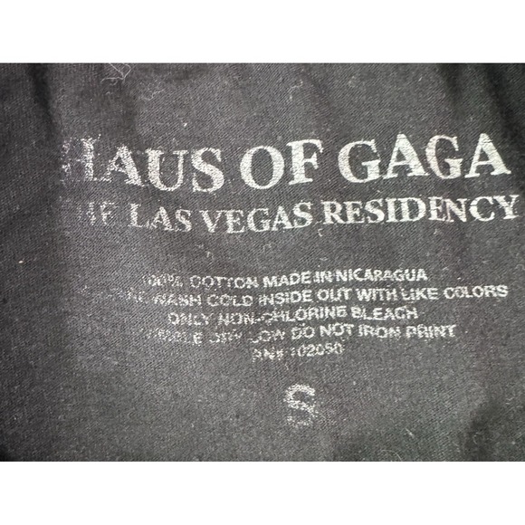 Lady Gaga Vegas Residency Haus of Gaga Joanne Shirt Size Small Black - Picture 7 of 13